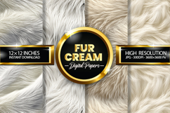 Fur Cream Digital Papers - 04 Variation Product Image 1