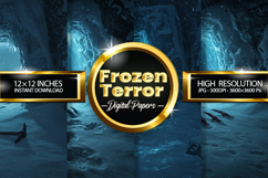 Frozen Terror Digital Papers - 04 Variations Product Image 1