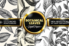 Botanical Leaves Digital Papers - 04 Variation Product Image 1