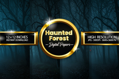 Haunted Forest Digital Papers- 04 Variations Product Image 1