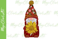 Gnome png, gnome sublimation png, christmas png, sunflower Product Image 1