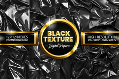 Black Texture Digital Papers - 04 Variation Product Image 1