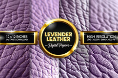 Lavender Leather Digital Papers - 04 Variation Product Image 1