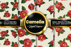 Camelia Digital Papers - 04 Variations Product Image 1