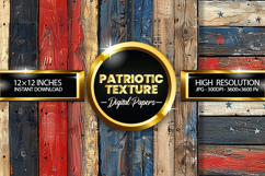 Patriotic Texture Digital Papers - Patriotic Texture Product Image 1