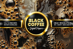 Black Coffee Digital Papers - 04 Variation Product Image 1