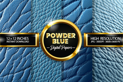 Powder Blue Digital Papers - 04 Variation Product Image 1