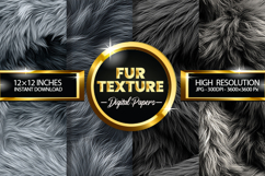 Fur Texture Digital Papers - 04 Variation Product Image 1