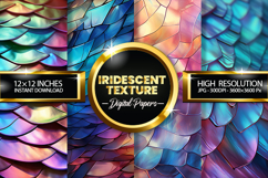 Iridescent Texture Digital Papers - 04 Variation Product Image 1