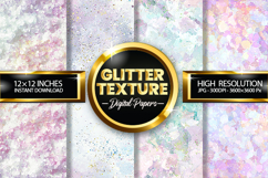 Glitter Texture Digital Papers - 04 Variations Product Image 1