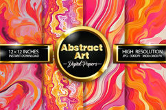 Abstract Art Digital Papers - 04 Variations Product Image 1