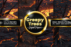 Creepy Tree Digital Papers - 04 Variations Product Image 1
