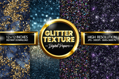 Glitter Texture Digital Papers - 04 Variations Product Image 1