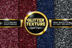 Glitter Texture Digital Papers - 04 Variations Product Image 1