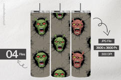 Monster Face Digital Papers - 04 Variations Product Image 2