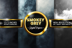 Smokey Grey Digital Papers - 04 Variation Product Image 1