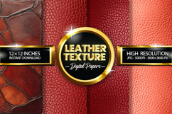 Leather Texture Digital Papers - 04 Variation Product Image 1