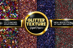 Glitter Texture Digital Papers - 04 Variations Product Image 1