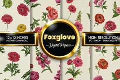 Foxglove Digital Papers - 04 Variations Product Image 1