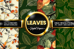 Leaves Digital Papers - 04 Variation Product Image 1