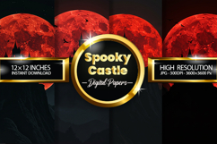 Spooky Castle Digital Papers - 04 Variations Product Image 1