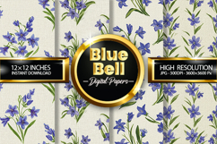 Blue Bell Digital Papers - 04 Variations Product Image 1