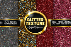 Glitter Texture Digital Papers - 04 Variations Product Image 1