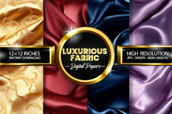 Luxurious Fabric Glitter Digital Papers - 04 Variations Product Image 1