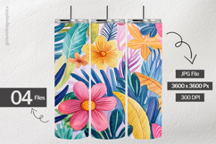 Floral Vibes Digital Papers - 04 variations Product Image 2