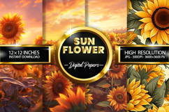 SunFlower Digital Papers - 04 Variation Product Image 1