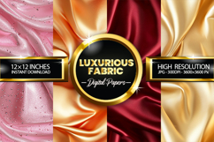 Luxurious Fabric Glitter Digital Papers - 04 Variations Product Image 1