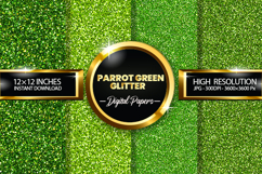 Parrot Green Digital Papers - 04 Variations Product Image 1