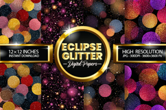 Eclipse Glitter Digital Papers - 04 Variations Product Image 1
