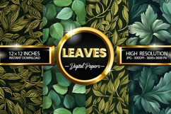 Leaves Digital Papers - 04 Variation Product Image 1
