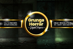 Grunge Horror Digital Papers - 04 Variations Product Image 1