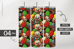 Clown Faces Digital Papers - 04 Variations Product Image 2