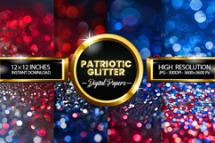 Patriotic Digital Papers - Patriotic Texture Product Image 1