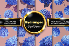 Hydrangea Digital Papers - 04 Variations Product Image 1