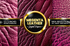 Megenta Leather Digital Papers - 04 Variation Product Image 1