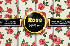 Rose Digital Papers - 04 Variations Product Image 1