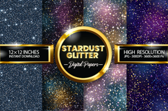 Stardust Glitter Digital Papers - 04 Variations Product Image 1