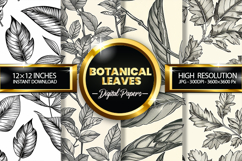 Botanical Leaves Digital Papers - 04 Variation Product Image 1