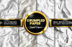 Crumpled Paper Digital Papers - 04 Variations Product Image 1