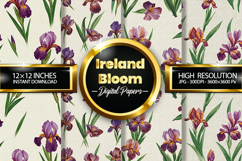 Ireland Bloom Digital Papers - 04 Variations Product Image 1