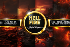 Hell Fire Digital Papers - 04 Variation Product Image 1