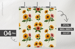 Sunflower Digital Papers - 04 Variations Product Image 2