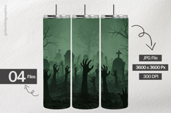 Zombie Hand Digital Papers - 04 Variations Product Image 2