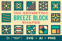 100 Geometric Breeze Block Shapes Product Image 1