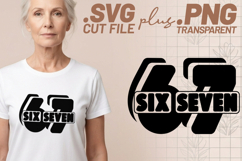 4x Six Seven 67 Skeleton Hands SVG Cut Files Shirt Design Product Image 2