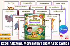 Kids Animal Movement Somatic Cards Product Image 1